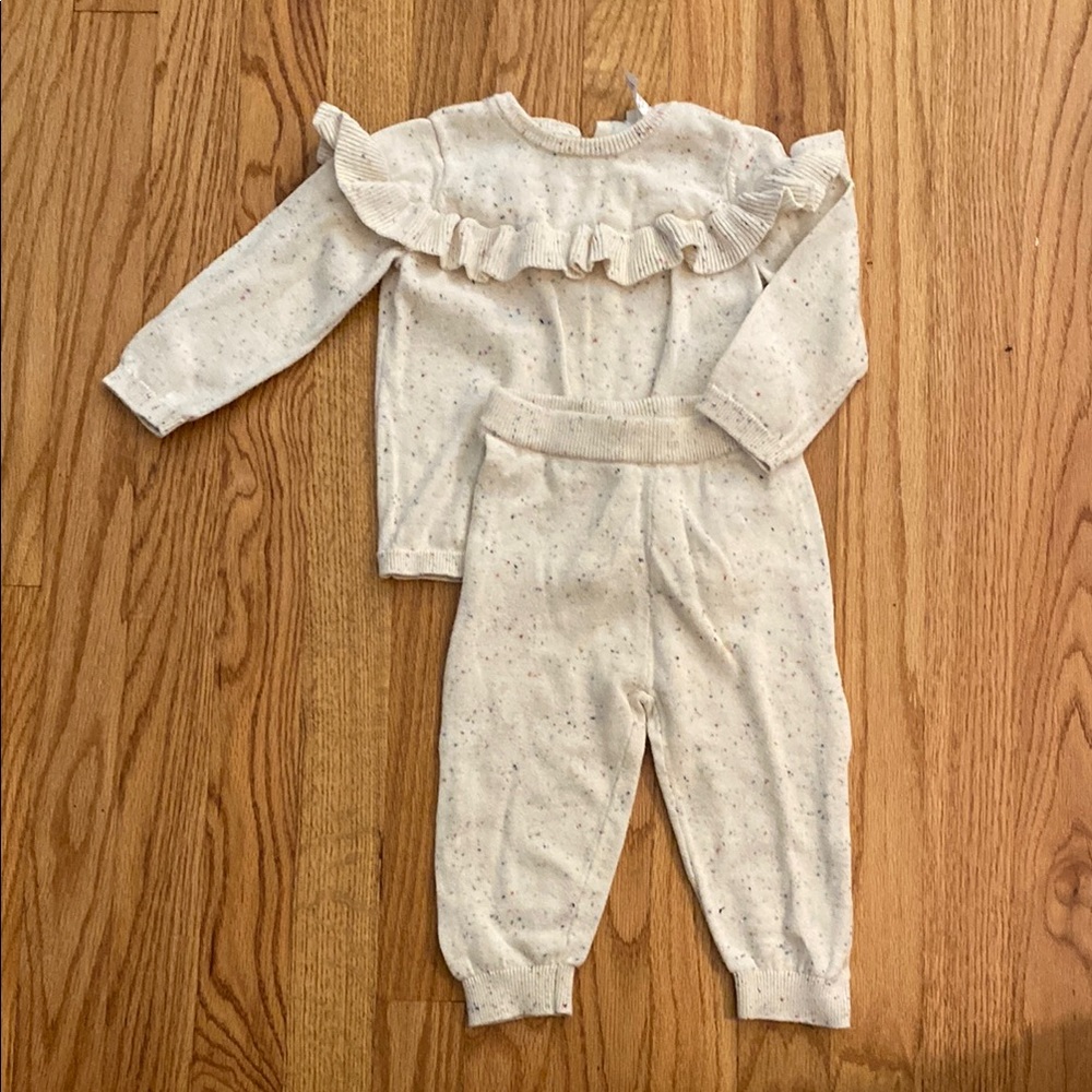 Cream Relaxed Fit Joggers with Soft Texture